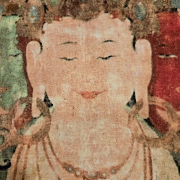 Vivienne Tam Vintage 90s Cotton Velvet Buddha Asian Midi Skirt - Picture 6 of 14